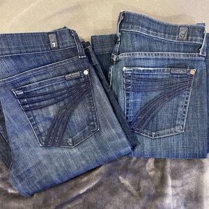7 For All Mankind Dojo Jeans - Dark Blue